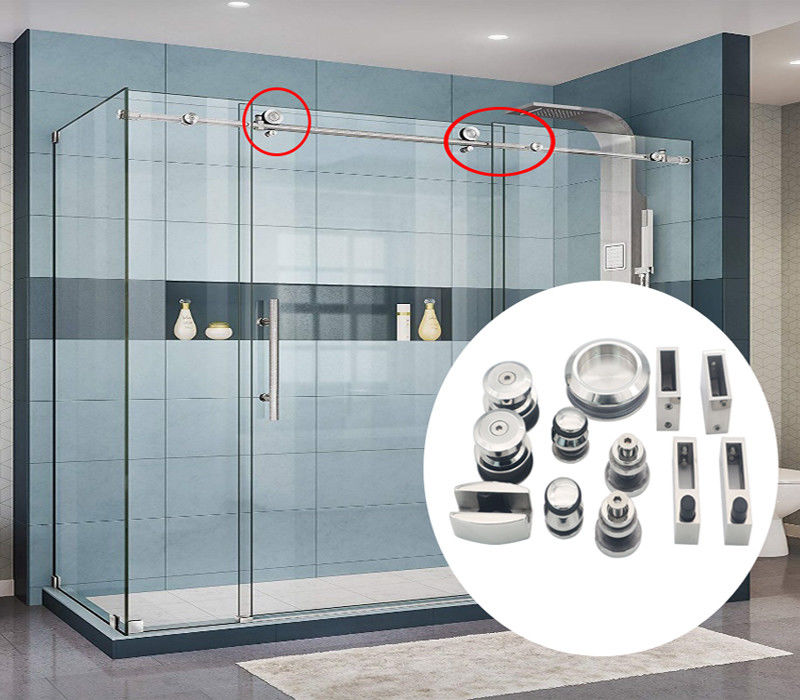Andere materialen Glijdende douche glazen deur Hardware accessoires voor glazen badkamer scherm
