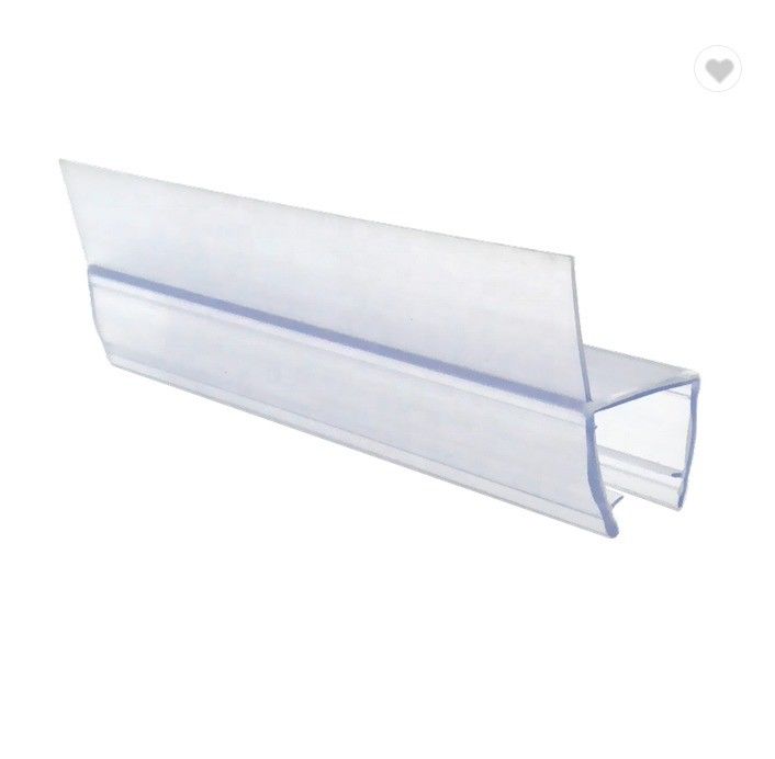 6-12mm glas compatibel 180 graden PVC rubber H-kanaal bodem glas douche afdichting deur band