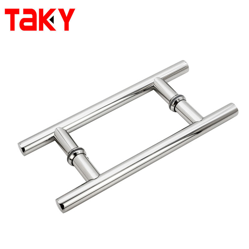 24 inch dubbelzijdige H-vorm glazen deur ronde ladder trekdeurkruk deurraamgrepen