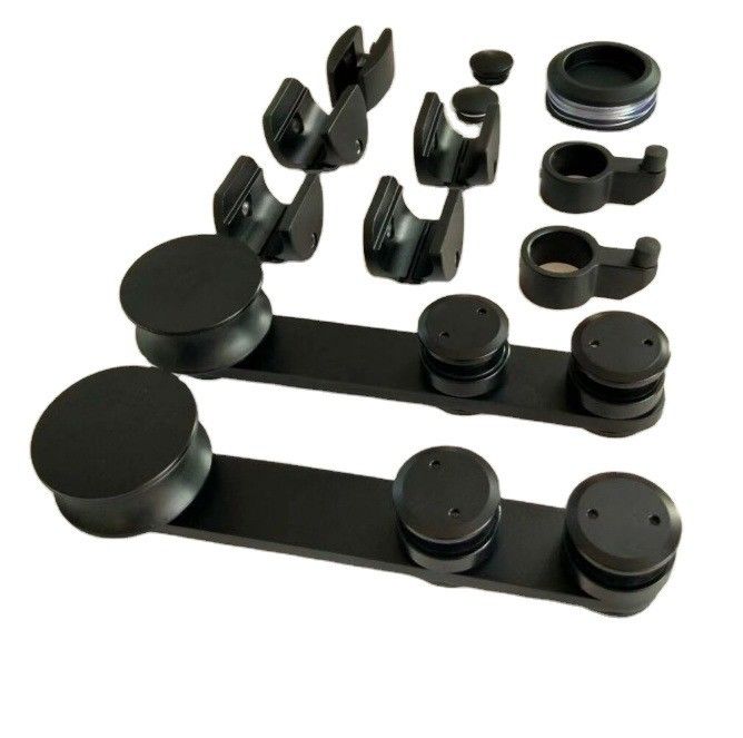 Moderne ontwerp ronde dien glijdende schuur deur hardware kit voor dubbel hangend spoor systeem