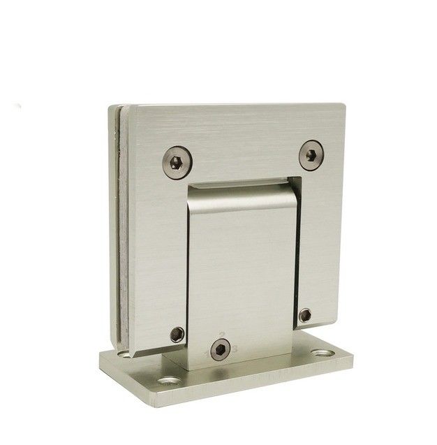 90 graden hydraulische douche scharnier voor normale badkamer glazen deur in sliver aluminium