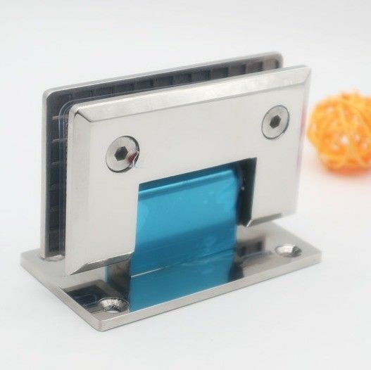 Vierkant bevel roestvrij staal glas naar de muur douche deur scharnier voor 800-1000MM deur breedte