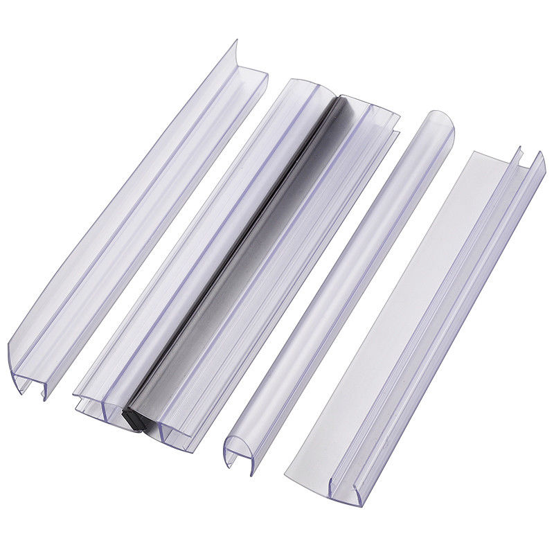 Transparante 8-12 mm douche deur afdichting streep milieuvriendelijk co-extrudeerd PVC voor waterdichtheid