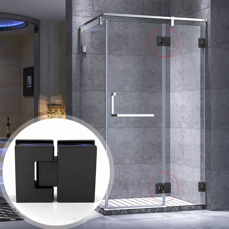 Verbeter uw douche-ervaring met satin staal 180 graden glas naar glas deur scharnier