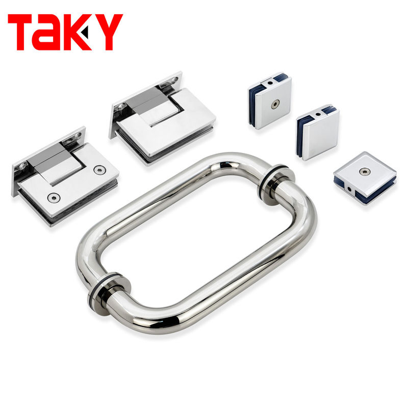 1.0mm buisdikte roestvrij staal D-type glazen deur trekhandgreep voor hotel douche kamer