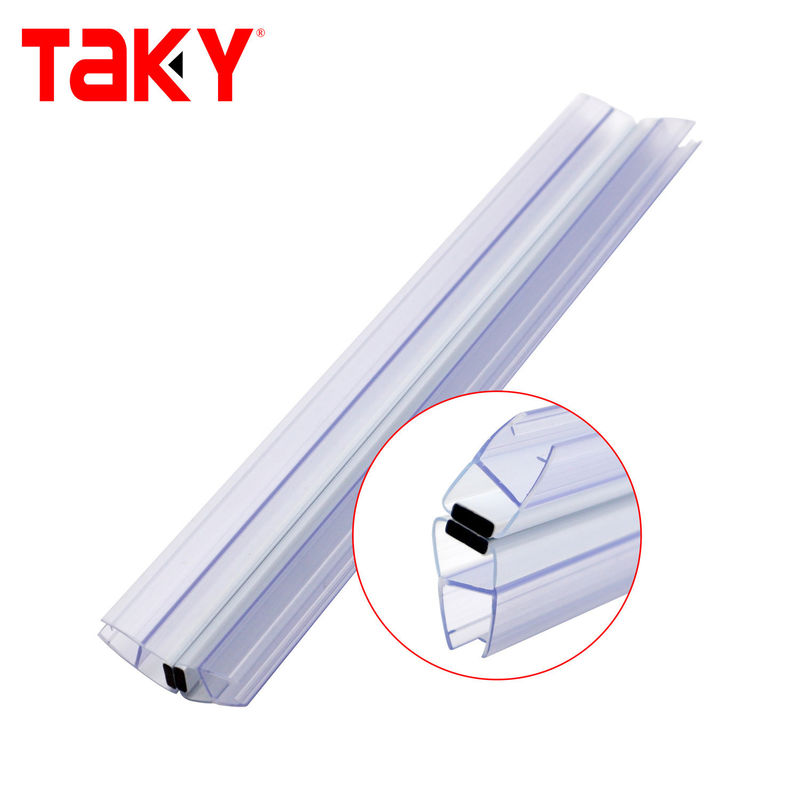 Waterdicht PVC-dichtband voor 6mm-10mm glazen douche schuifdeur open stijl schuif