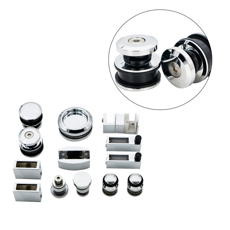 Modern ontwerp roestvrij staal schuifdeur systeem hardware voor 10-12 mm dik veilig glas