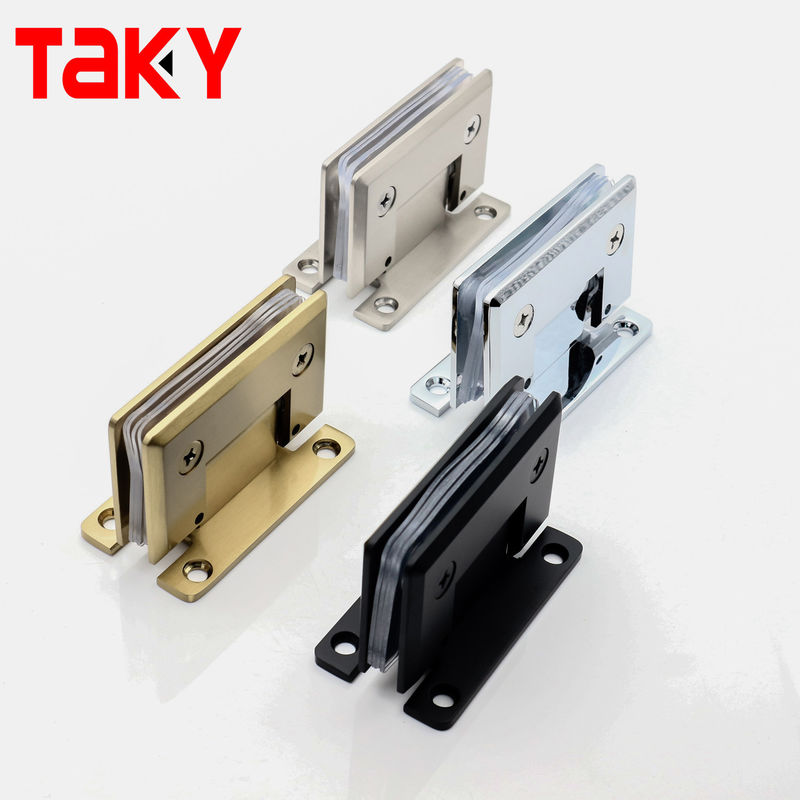 Verstelbare Messing Pivot Wand Glas Scharnier voor Glas Deur Pivot Scharnieren in 90 * 55mm Grootte