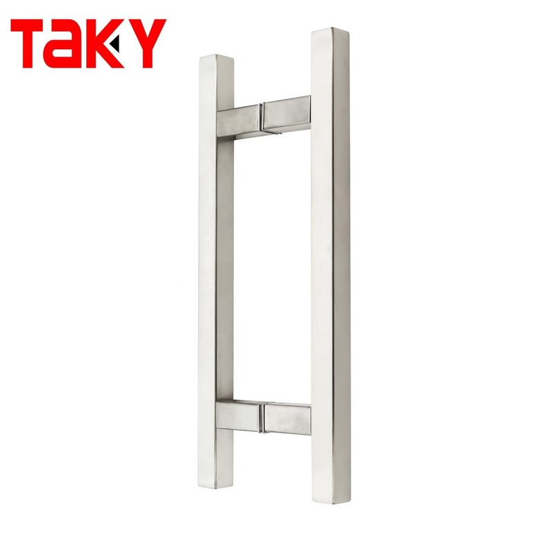 Moderne design stijl roestvrij staal schuif douche glazen deur trekhandgrepen voor ziekenhuis