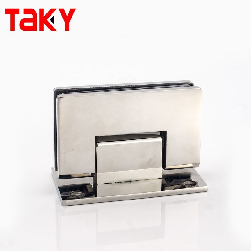 H PLATE roestvrij staal Messing Frameless Pivot Wand gemonteerd douche Glas deur scharnier