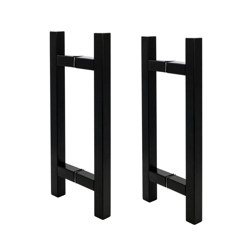 Custom 15x 25 rechthoekige buis douche Slank en modern Matt Zwarte deur venster handgrepen