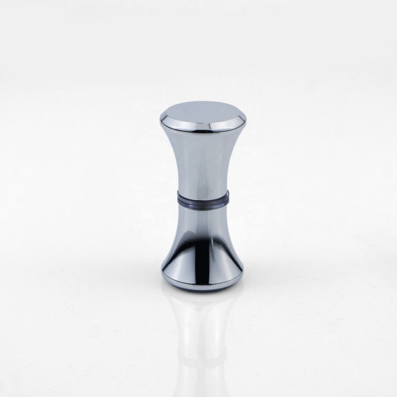 Badkamer Douche Ruimte Schuifdeur Handle Zilveren glazen deur Dubbele gat knop in ontwerp
