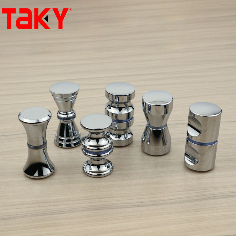 Moderne badkamer hardware Messing trekglas deurgreep en knop met aangepast ontwerp