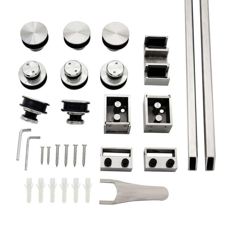Dubbele deur open douche glazen schuif accessoires met moderne schuifdouche deur