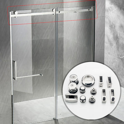 Goede prijs Schuiftoestellen Hardware voor douche Fitting voor framelsss Glass Doorswer Door Kit online