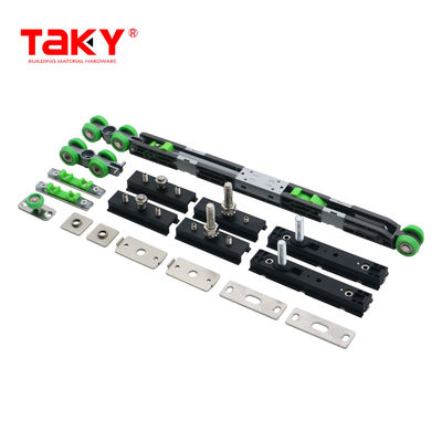 Goede prijs Glijdende kastwiel Hardware Lang levensduur Dubbele zachte sluiting deur katrolen demprollers online