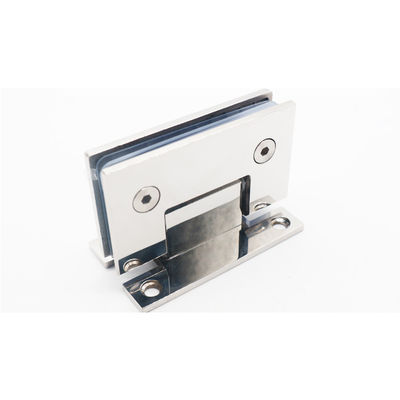 Goede prijs 304 roestvrij staal glas aan de muur hardware douche scharnier zilver coating wandmontage online