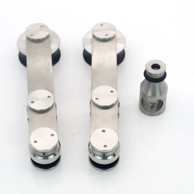 Goede prijs Hardware voor schuifdeuren met chroomplaat voor houten glazen douchebehuizing zonder raam online