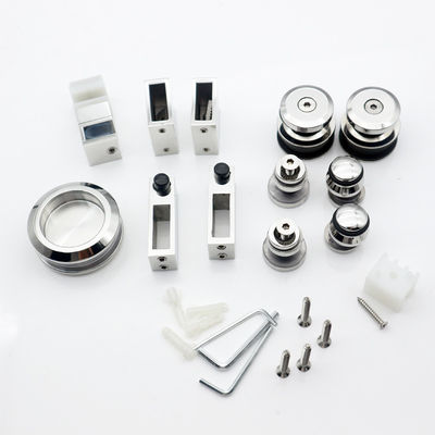 Goede prijs 10-12 mm dik veilig glas dubbele deur schuifdeur voor kantoor douche kamer accessoires online