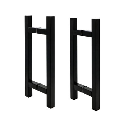 Goede prijs Custom 15x 25 rechthoekige buis douche Slank en modern Matt Zwarte deur venster handgrepen online