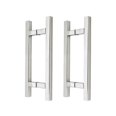 Goede prijs Chinese design stijl CP Finish Commercial H Handle voor Frameless Schuif douche Glas deur trekhandgrepen online