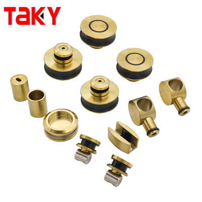 Goede prijs Hoogwaardige raamloze zinklegering glijdend glazen deur hardware douche deur hardware kit online