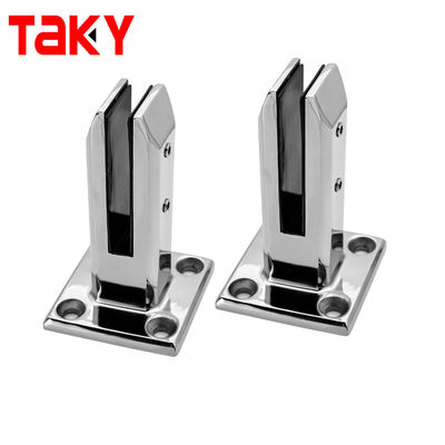 Roestvrij staal 8-12 mm Bolt Down Spigot Glass Railing Clamp Bisagra Para Vidrio