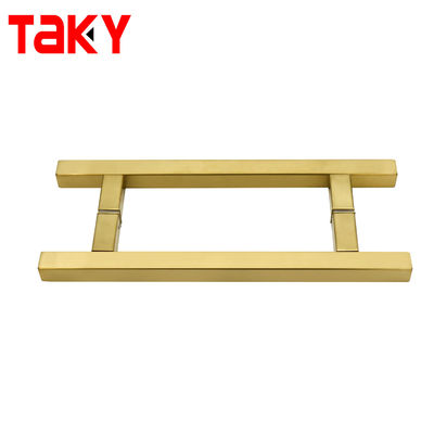 Goede prijs SS304 Roestvrij staal douche glazen deur handvat met 203*203*19*1.0mm Grootte en gepolijst/geborsteld nikkel/zwart afwerking online