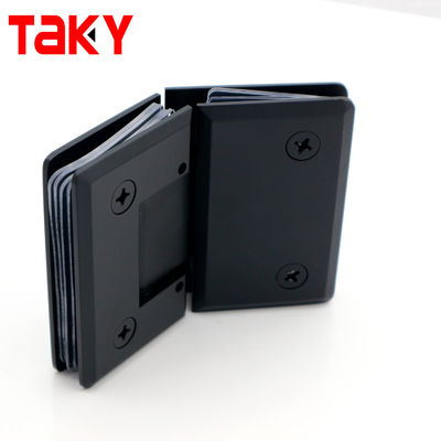 Easy Installation Glass to Glass Door Hinge Matte Black Shower Door Hinge Glass Door Hinge