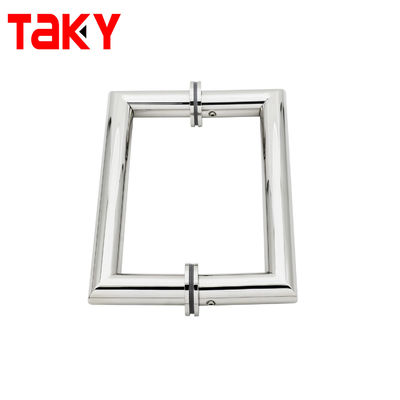 Goede prijs SS304 roestvrij staal glazen deur trekhandgreep met 203*203*19*1.0mm Grootte en modern ontwerp voor douche en badkamer online