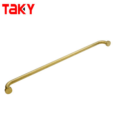 Goede prijs Nieuwe stijl gouden handdoekstang enkelzijdig roestvrijstalen douche glazen deurgreep online