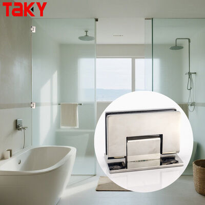 90 graden wandmontage roestvrijstalen glazen douche scharnier voor 8-12mm glazen deurscharnier