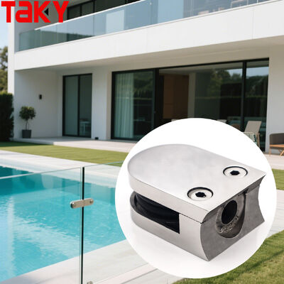 Goede prijs Roestvrij staal 316 glazen klem voor 8-12 mm gehard glas met frameless ontwerp online