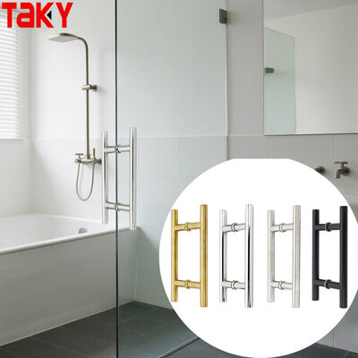 Goede prijs Moderne H-type roestvrij staal 304 Dubbelzij glas deur trekhandgreep 203*203*19*1.0mm online