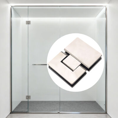 Goede prijs 180 graden open staal 304 raamloze douche scharnier voor 8-12 mm glasdikte online