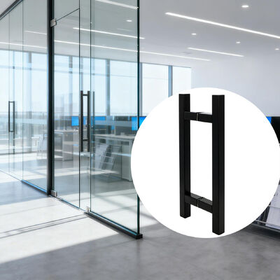 Roestvrijstalen balansdeurgreep Commerciële kwaliteit Modern ontwerp H-vormig voor hotel