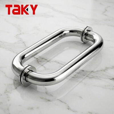 Ronde gevormde lange hoofddeurkruk Rose Mirror Pull Handle Douchedeurgrepen