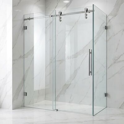 Goede prijs Roestvrijstalen douche schuifdeur ophangwiel accessoires badkamer glazen deur hardware kit online