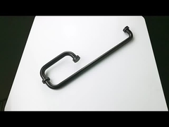 TK-C041 zwarte glazen deurgreep